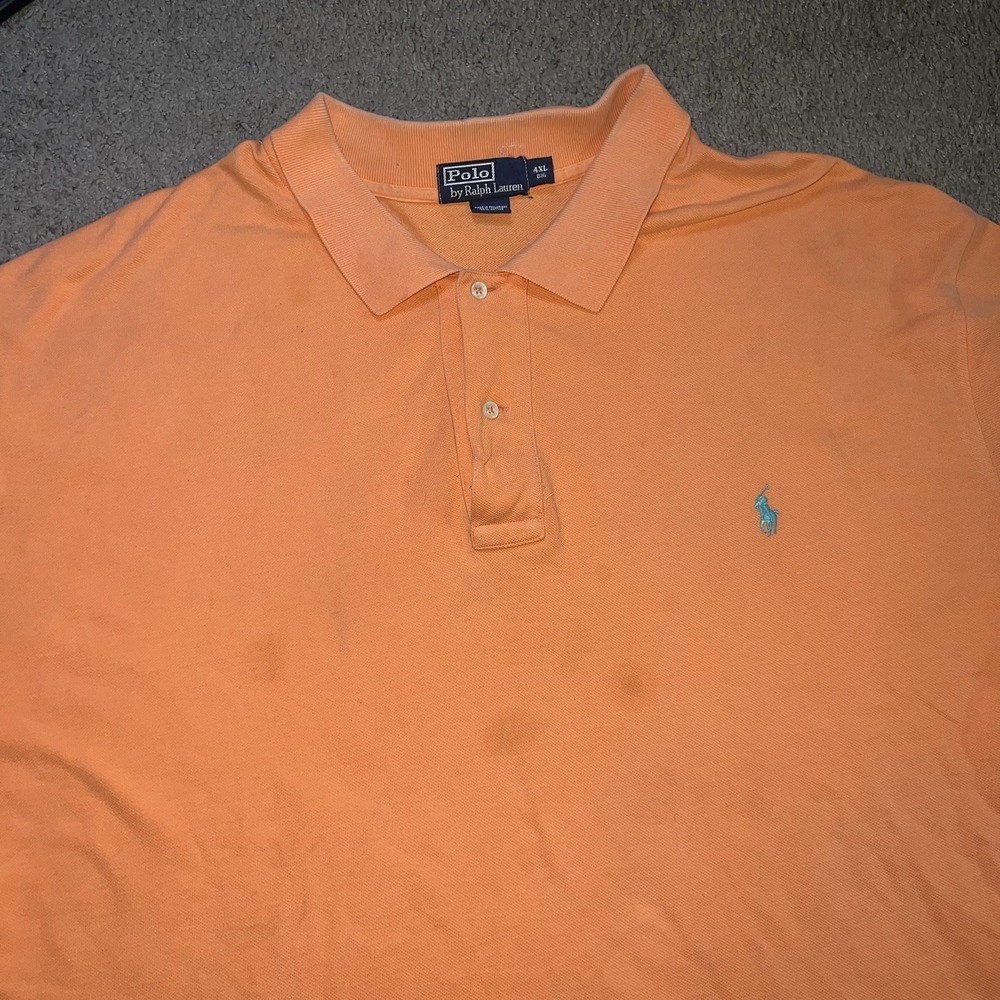 Polo‎ Ralph Lauren Polo Shirt Mens 4XL Orange
